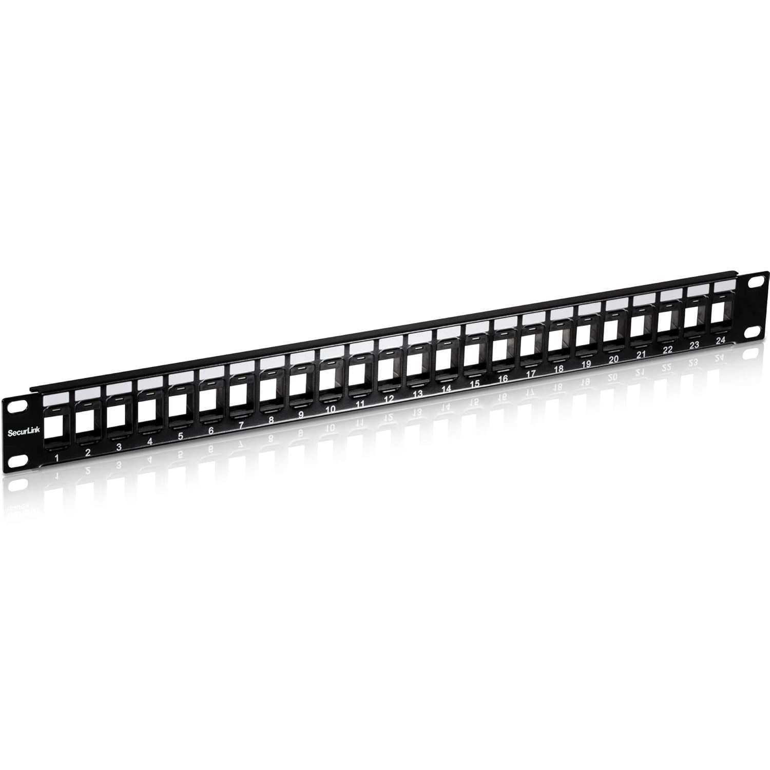 24 Port blank keystone patch panel C5e/C6